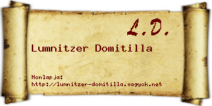 Lumnitzer Domitilla névjegykártya